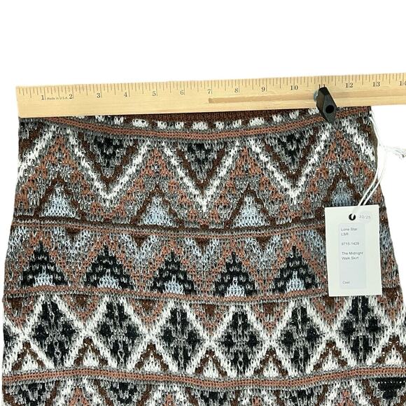 Mother Brown Midnight Walk Lone Star Halter Crop Top Sweater Skirt Set S NEW Tag - Picture 5 of 16